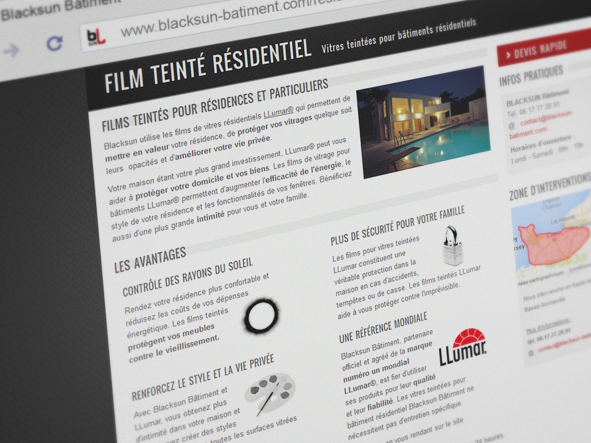 Description des vitres teintées pour Résidence Description des vitres teintées pour Résidence